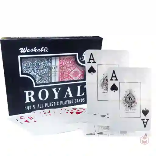 Cartas Poker Royal Original Estuche 100% Plastificada Juego