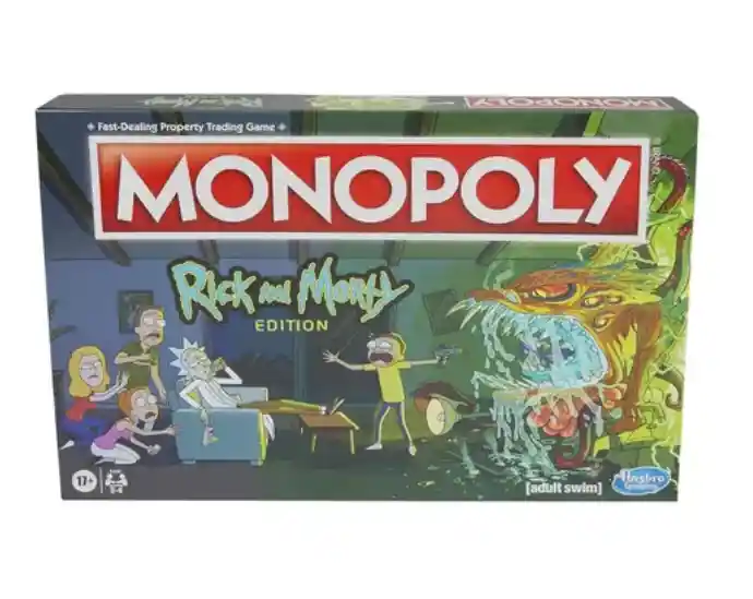 Juego De Mesa Monopoly Rick And Morty Edition Inglés