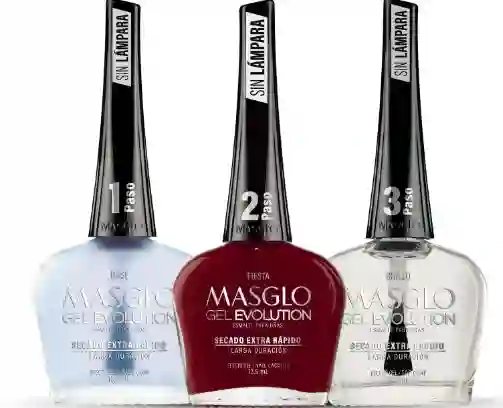 Masglo Gel Esmaltes Sin Lampara-paso 1 (base), Paso 2 ( Secado Extrarapido), Paso 3 (brillo) $ 13000 C/u