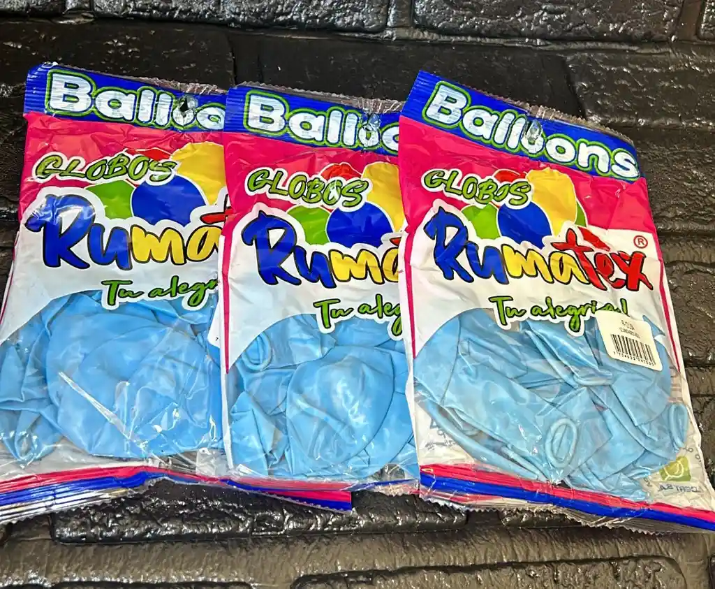 Bombas / Globos R-12 Azul Claro Rumatex X12 Unidades