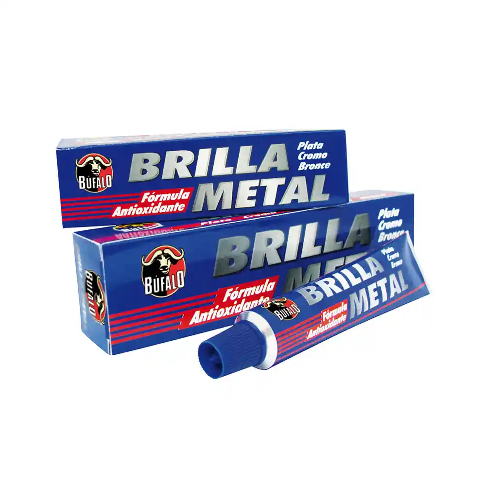 2 Brillametal Tubo Marca Bufaño Brillador Metales 75 Gms