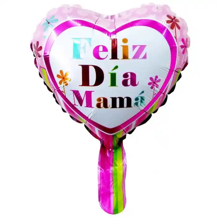 Globo Metalizado Feliz Dia Mama De 9”