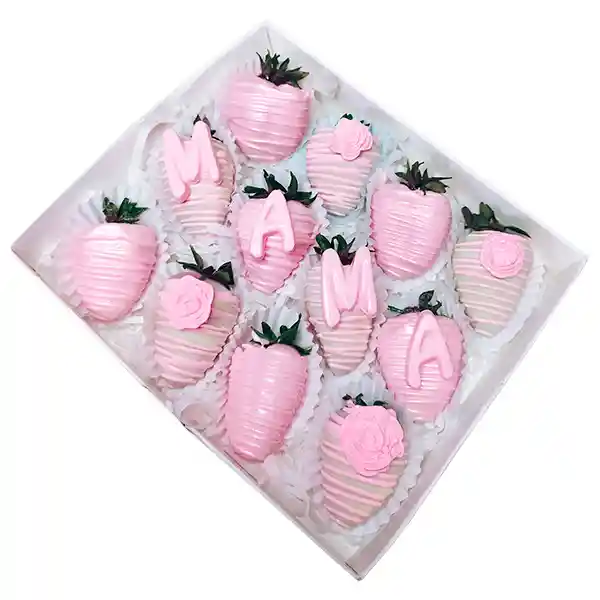 Caja De Fresas Mamá