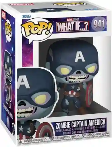 Pop Marvel: What If? - Zombie Captain America Funko Pop! Coleccionable