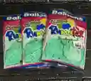 Bombas / Globos R-12 Verde Menta Rumatex X12 Unidades