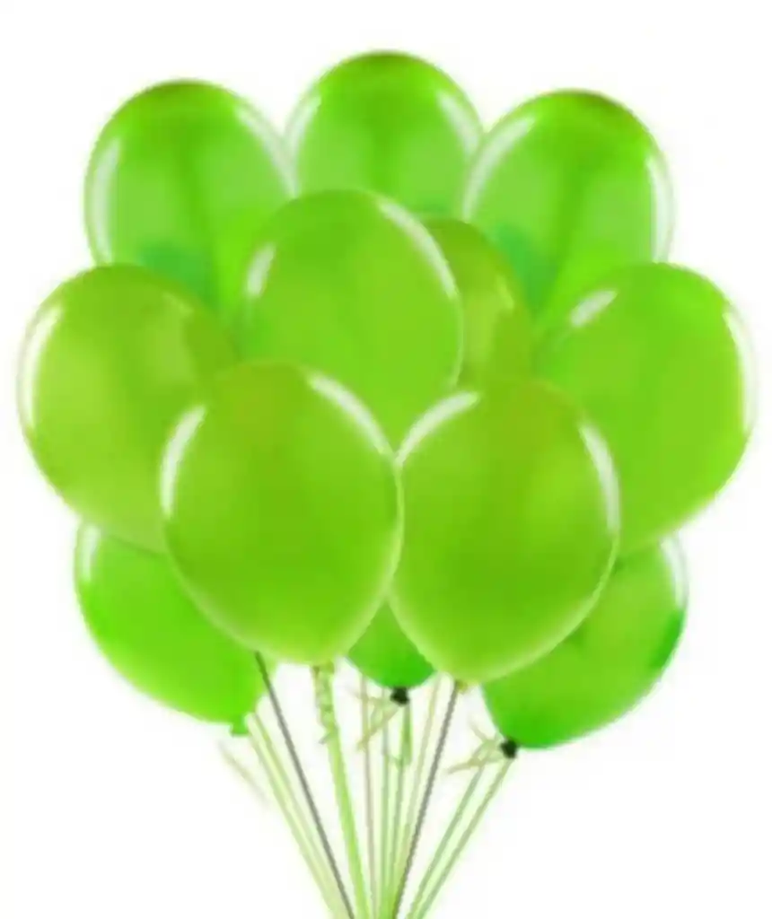 Bombas / Globos R-12 Verde Manzana Rumatex X12 Unidades