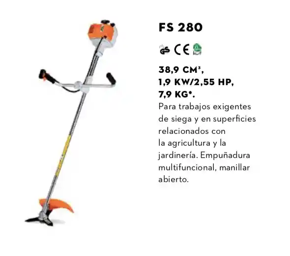 Guadañadora/desbrozadora Stihl Fs 280