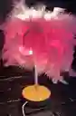 Lampara Escirtorio / Lampara Mesa Plumas Luz Led Rosada