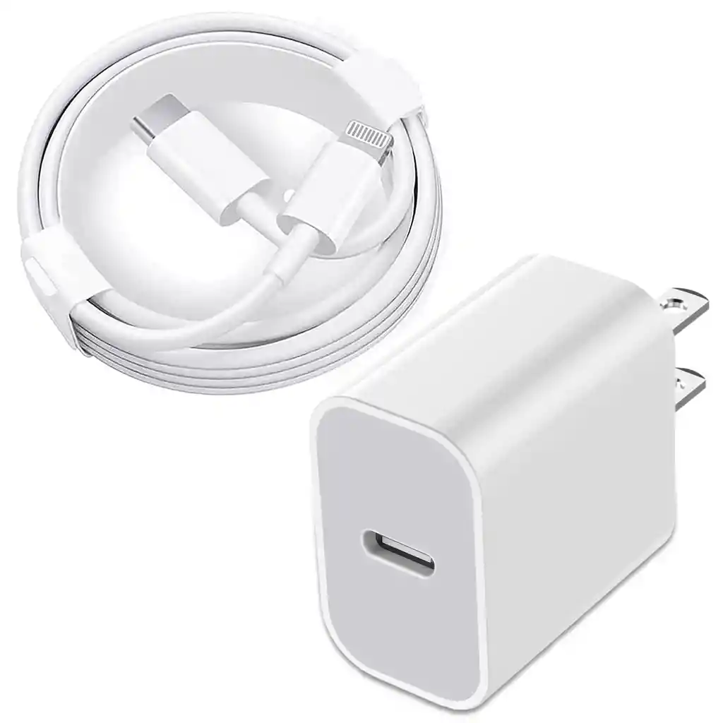 Cargador Iphone 20w. Carga Rápida. Cargador + Cable.