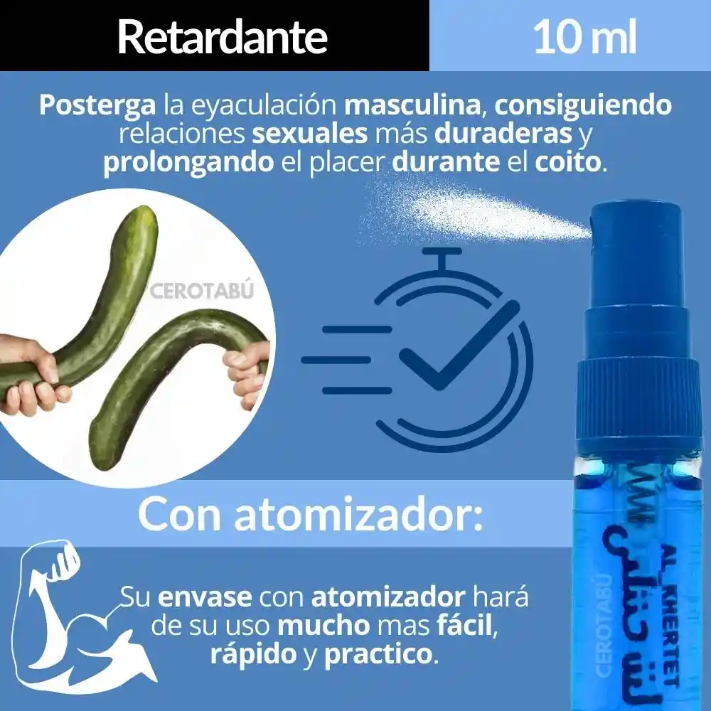 Retardante Masculino Rhino Azul Extra Formula Mejorada