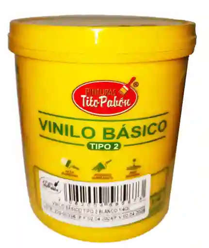 Pintura Vinilo Tipo 2 Blanco 1/4 De Galon Tito Pabon