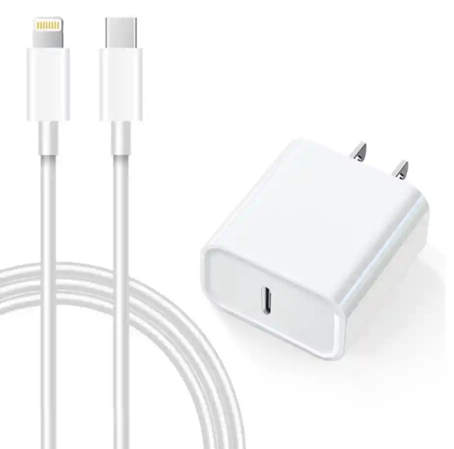 Cargador Iphone 20w Carga Rápida.