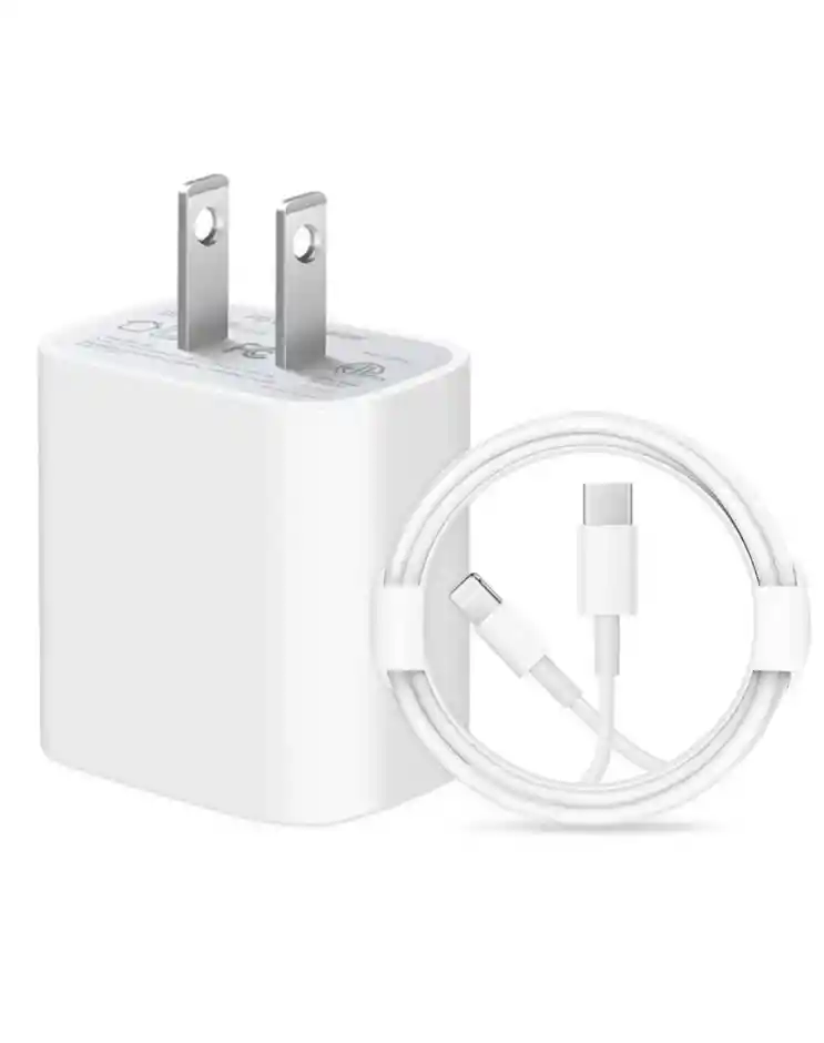 Cargador Iphone 20w Carga Rápida.