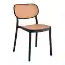Silla Plastico Naranaja Negro Casaideas