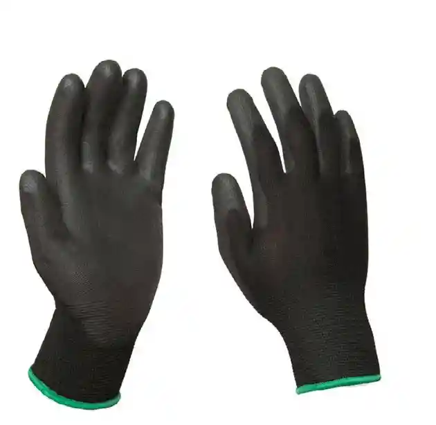 Guante En Nylon Y Poliuretano Color Negro Talla 10