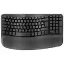 Teclado Inalámbrico Ergonómico Logitech Wave Keys Gris (español)