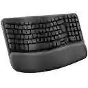 Teclado Inalámbrico Ergonómico Logitech Wave Keys Gris (español)