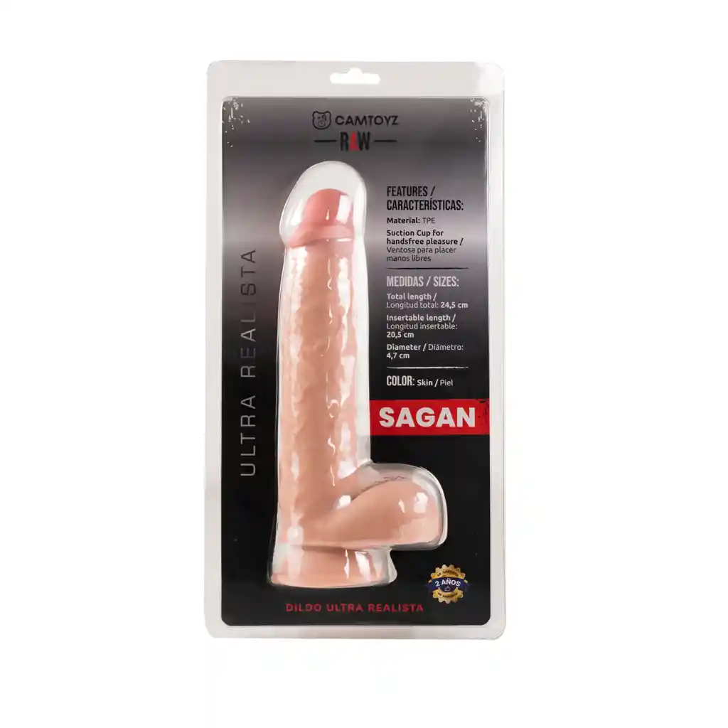 Dildo Ultra Realista Raw Sagan M 22 Cm Camtoyz