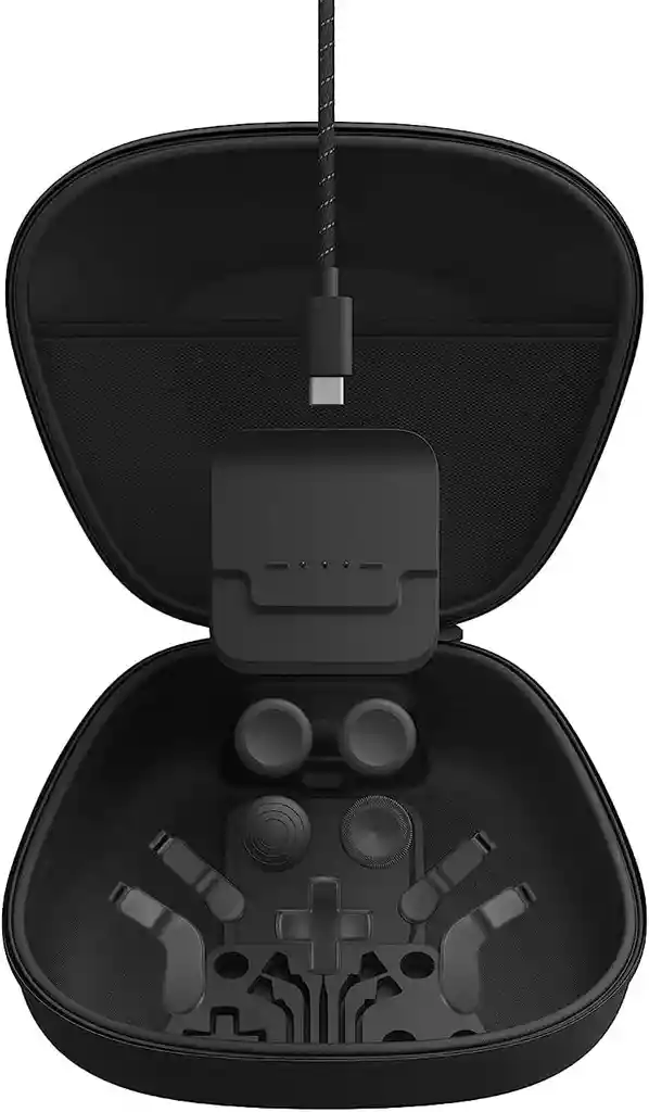 Paquete Completo De Componentes Para Xbox Elite Controller Series 2 – Kit De Reparación De Piezas De Repuesto Con Estuche De Almacenamiento, Base De Carga Y Cable De Carga, 4 Palancas, 4 Paletas, 1