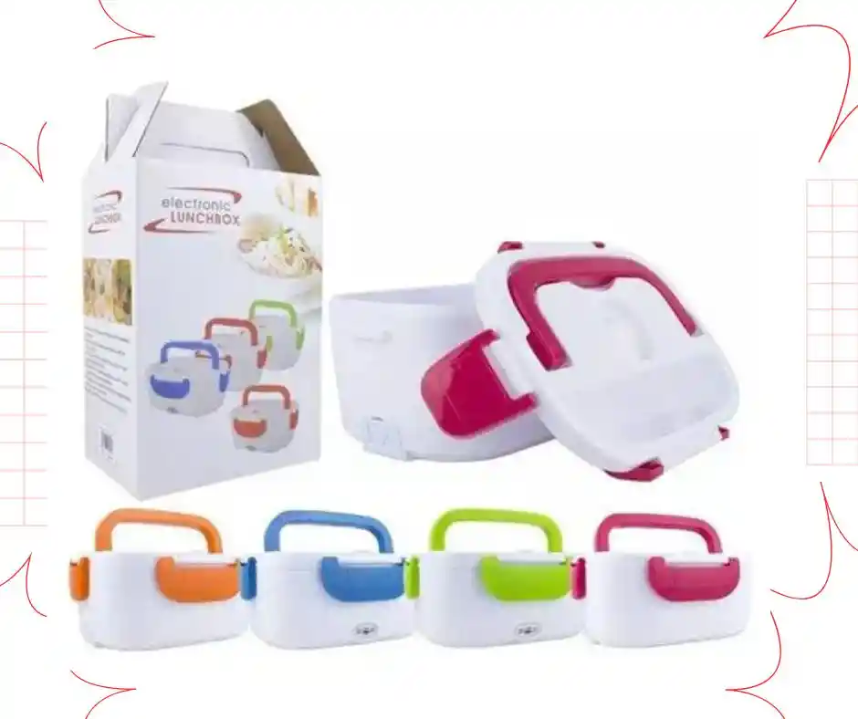 Lonchera Eléctrica Lunch Box Cubierto Portátil Porta Comidas 110v