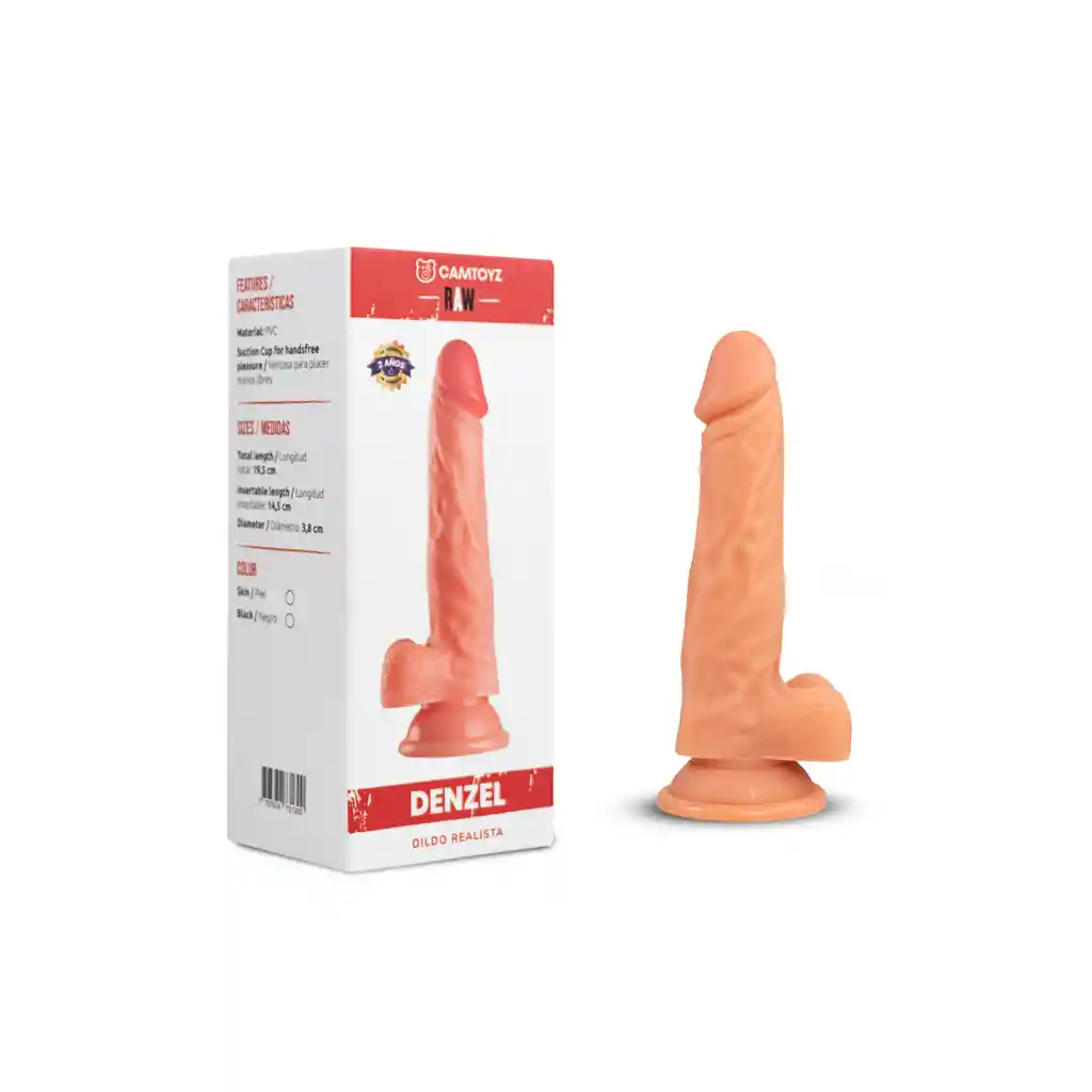 Dildo Realista Raw Denzel Piel 19 Cm Camtoyz