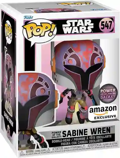 Funko Pop! Star Wars: Sabine Wren Con Sable Oscuro Power Of The Galaxy Series Exclusivo