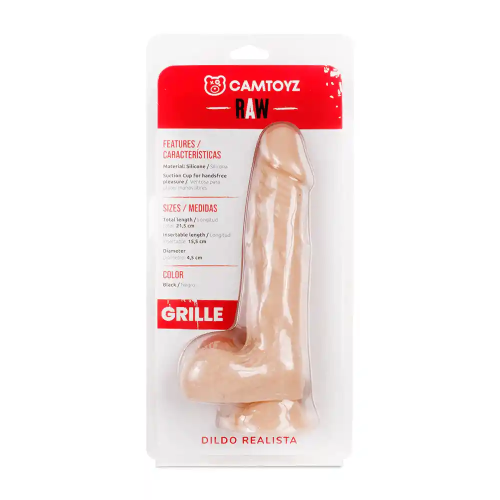 Dildo Realista Grille Piel 21.5 Cm Camtoyz