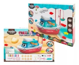 Set Plastilina Barco Pesquero Juguetes Didactico Sensoria