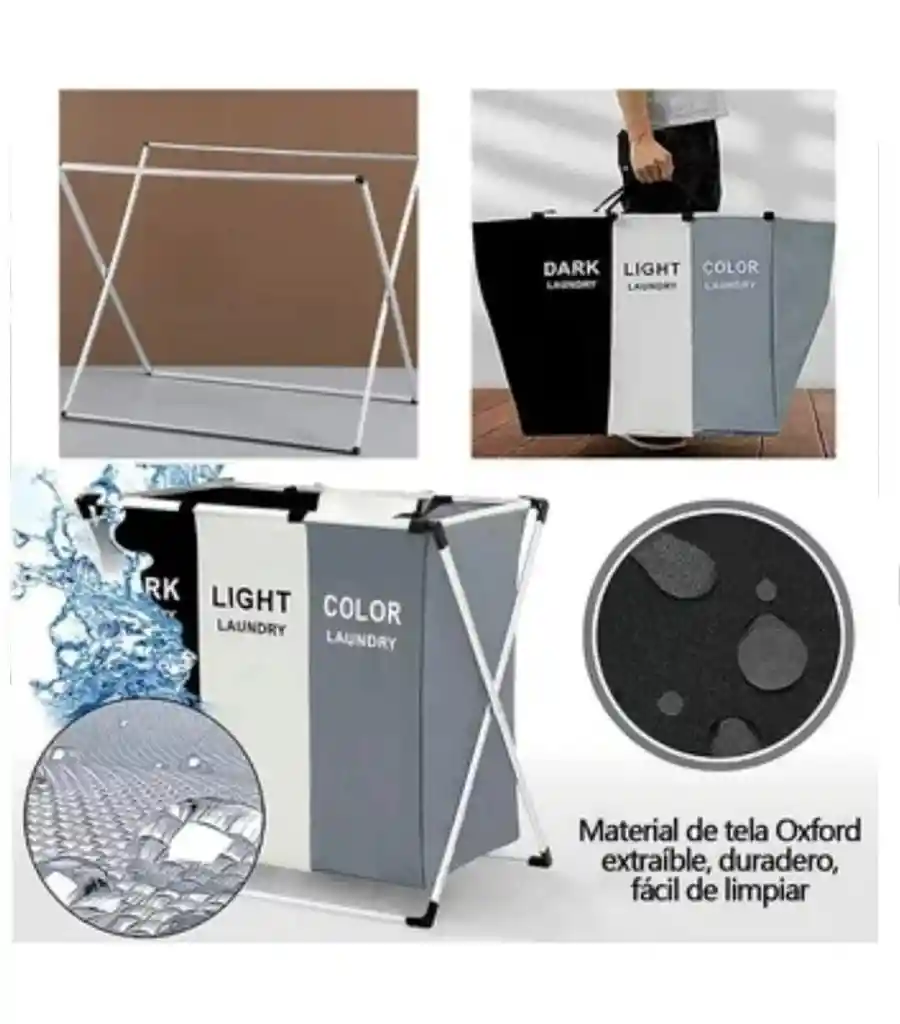Cesto De Ropa Sucia Plegable Para El Hogar Organizador Almacenamiento