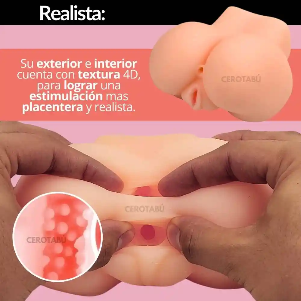 Masturbador Masculino Vagina Y Ano Textura Super Realista