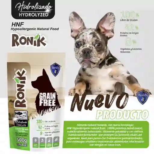 Alimento Humedo Para Perro Hidrolizado Hipoalergénico Ideal Para Perros Con Alergias Y Estomagos Sensibles 500 Gr Ronik Hipoalergenico