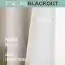 Cortina 100% Blackout Engomada Termica X 2 Casatua Tipo Lino