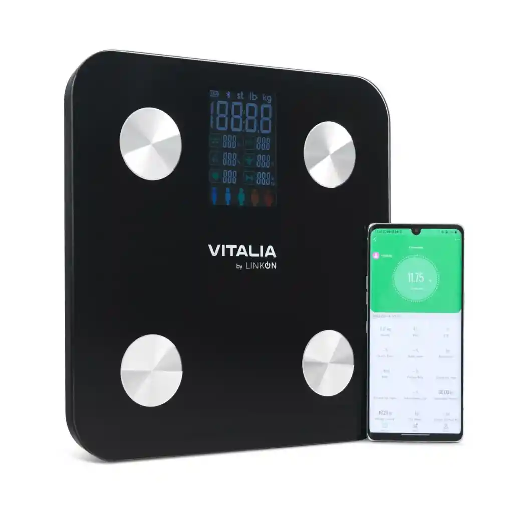 Bascula Pesa Digital Baño Bluetooth App Inteligente Vitalia