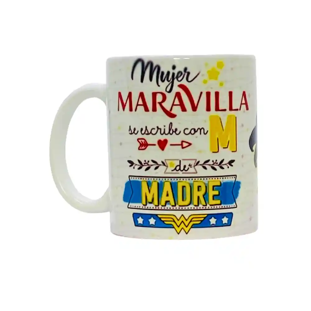 Mug Día De La Madre- Mujer Maravilla 11 Oz.