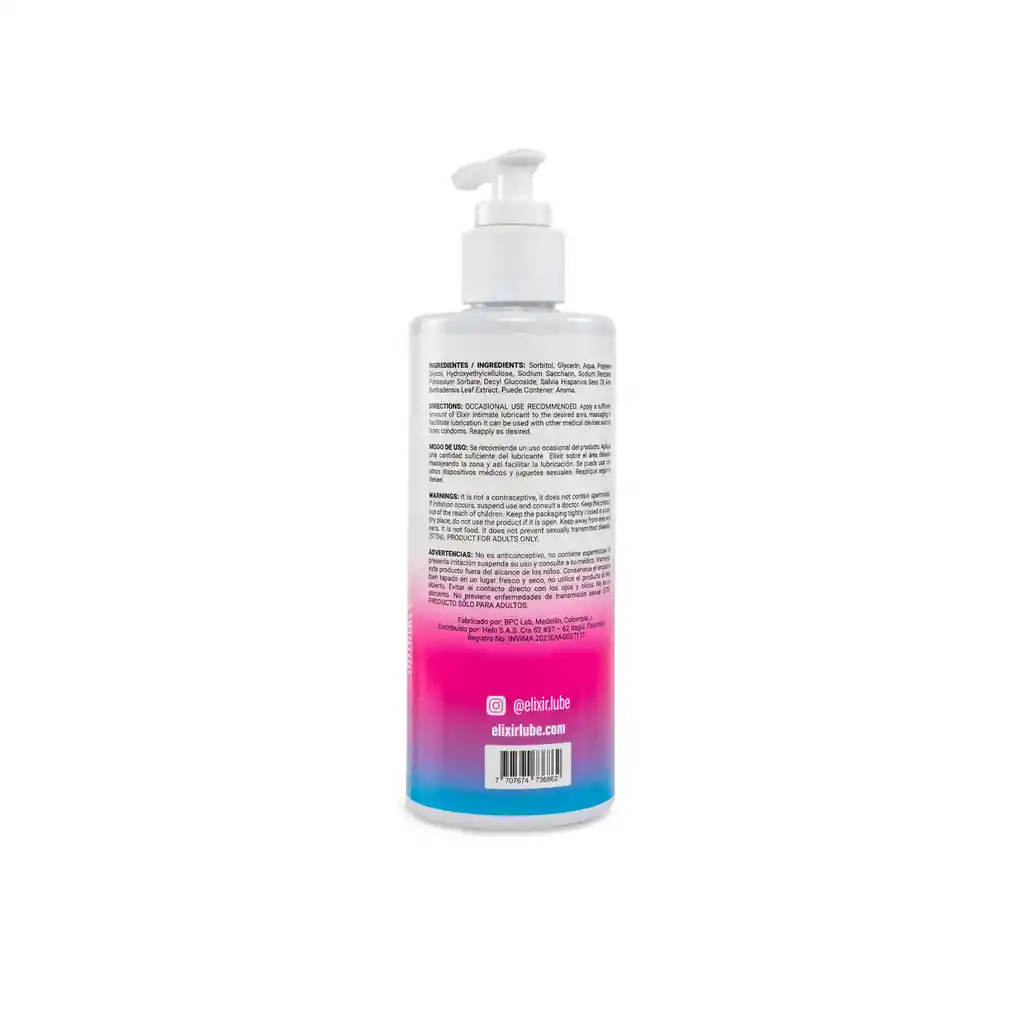 Lubricante Íntimo Tipo Cum 250 Ml Elixir