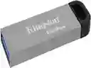 Memoria Usb Kingston Dt/ks 128gb Kyson Metalica 3.2 A 200mb/s