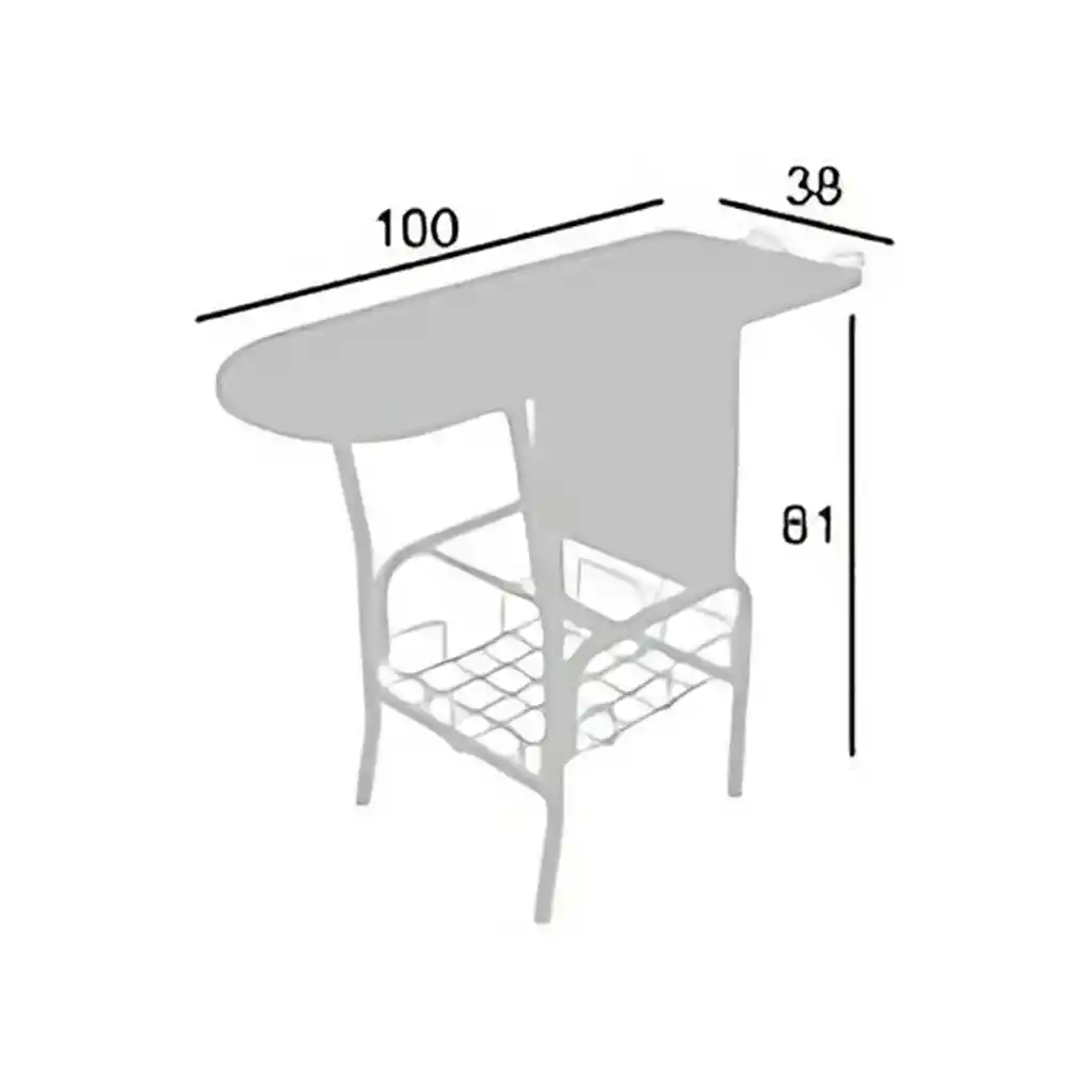 Mesa Silla De Planchar Con Canasta Prodehogar