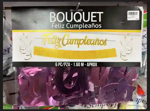 Bouquet Feliz Cumpleaños Fucsia