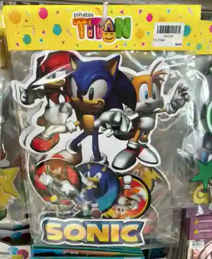 Topper Para Torta Sonic