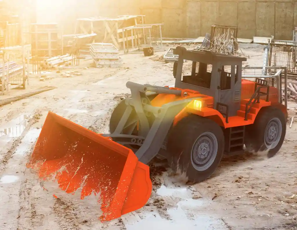 Cargador Frontal Retroexcavadora A Control Remoto Marca Driven