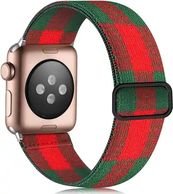 Pulso Escoces Rojo Y Verde Para Apple Watch, Iwatch