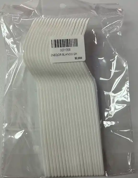 Tenedor Blanco Grande