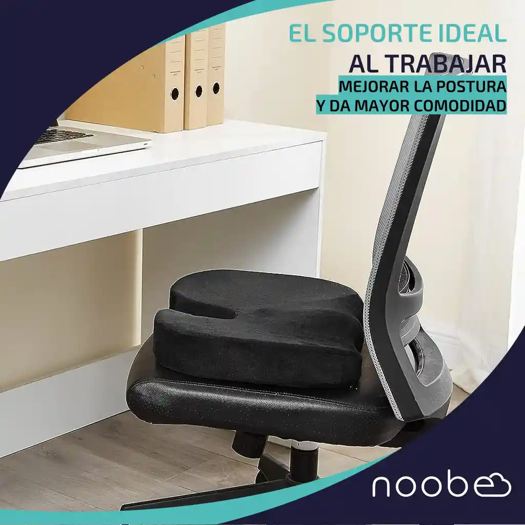 Cojin Viscoelastico Gel Memory Foam Noobe Asiento Forro