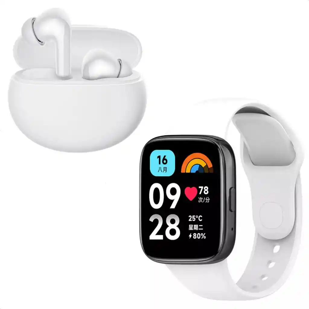 Xiaomi Redmi Watch 3 Active + Auriculares Buds 4 Active White