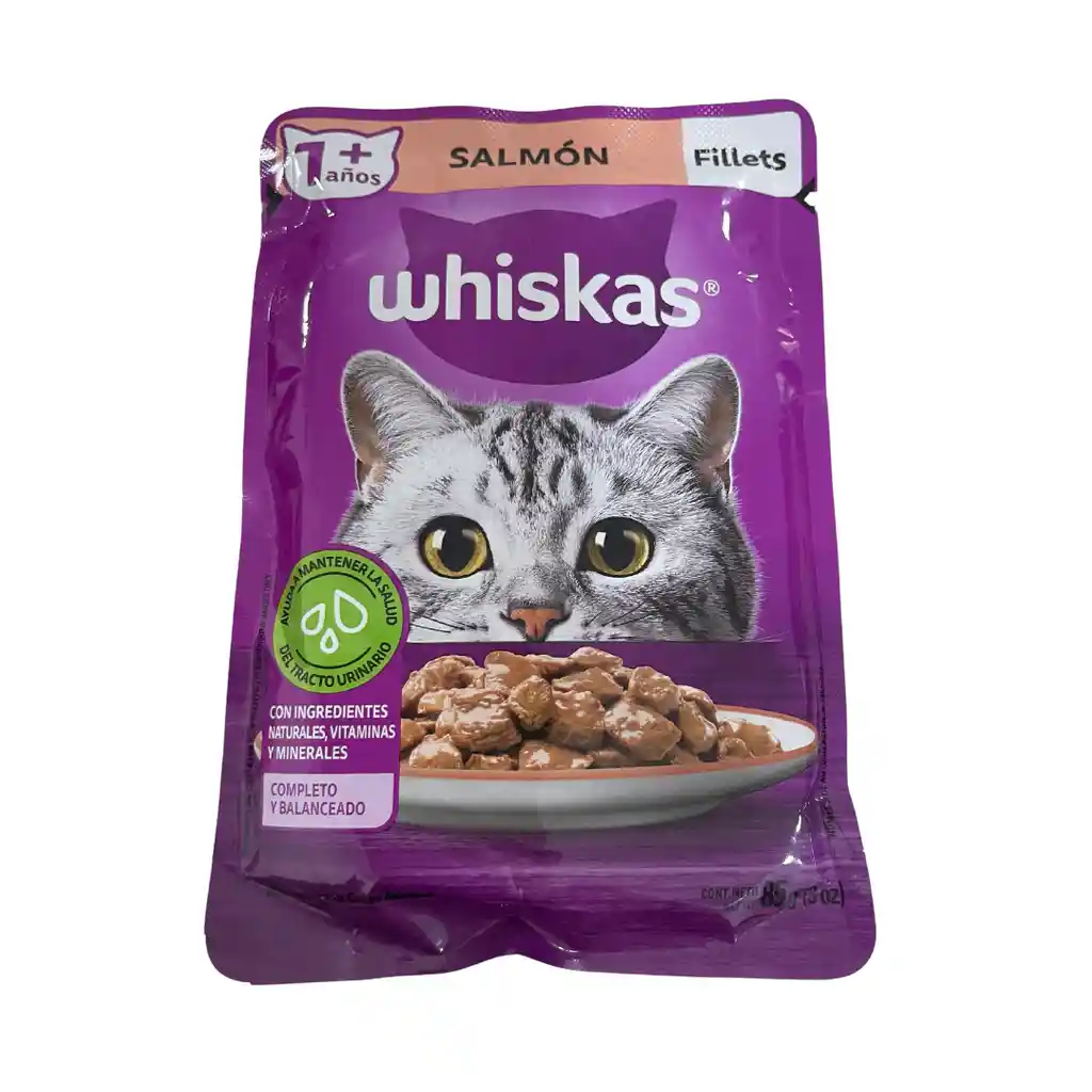 Whiskas Alimento Húmedo Para Gato Adulto De Salmón