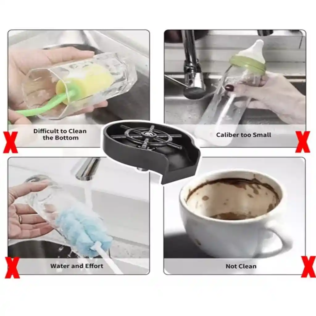 Limpieza Fácil Para Vasos Y Botellas