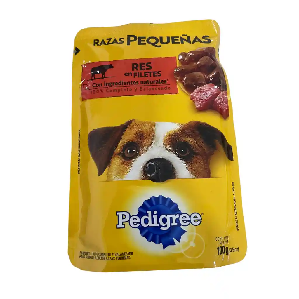 Pedigree Alimento Húmedo Para Perros Adultos Sabor Filete De Res