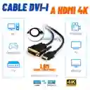 Cable Dvi -i A Hdmi (bidireccional) 1.8m /adaptador Dvi 24 + 1 A Hdmi