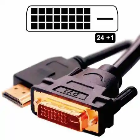 Cable Dvi -i A Hdmi (bidireccional) 1.8m /adaptador Dvi 24 + 1 A Hdmi