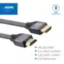 Cable Hdmi 8k @60hz, 4k@120hz 48gbps V2.1 Trenzado Oro 2mts